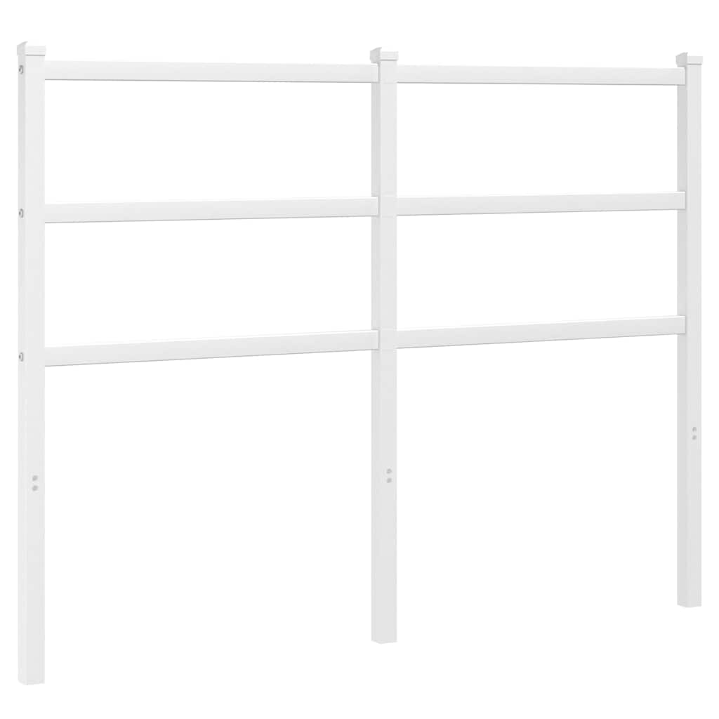 Utskiftbar sengegavl i metall hvit 120 cm