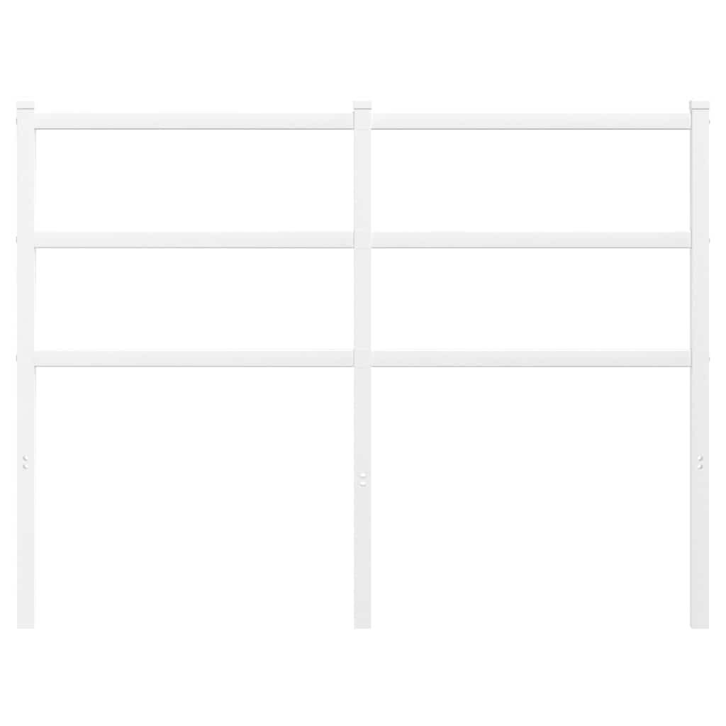 Utskiftbar sengegavl i metall hvit 120 cm