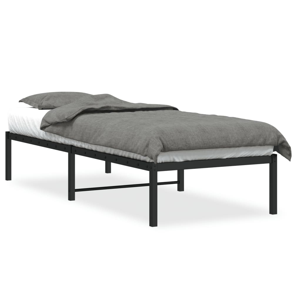Sengeramme i metall svart 80x200 cm