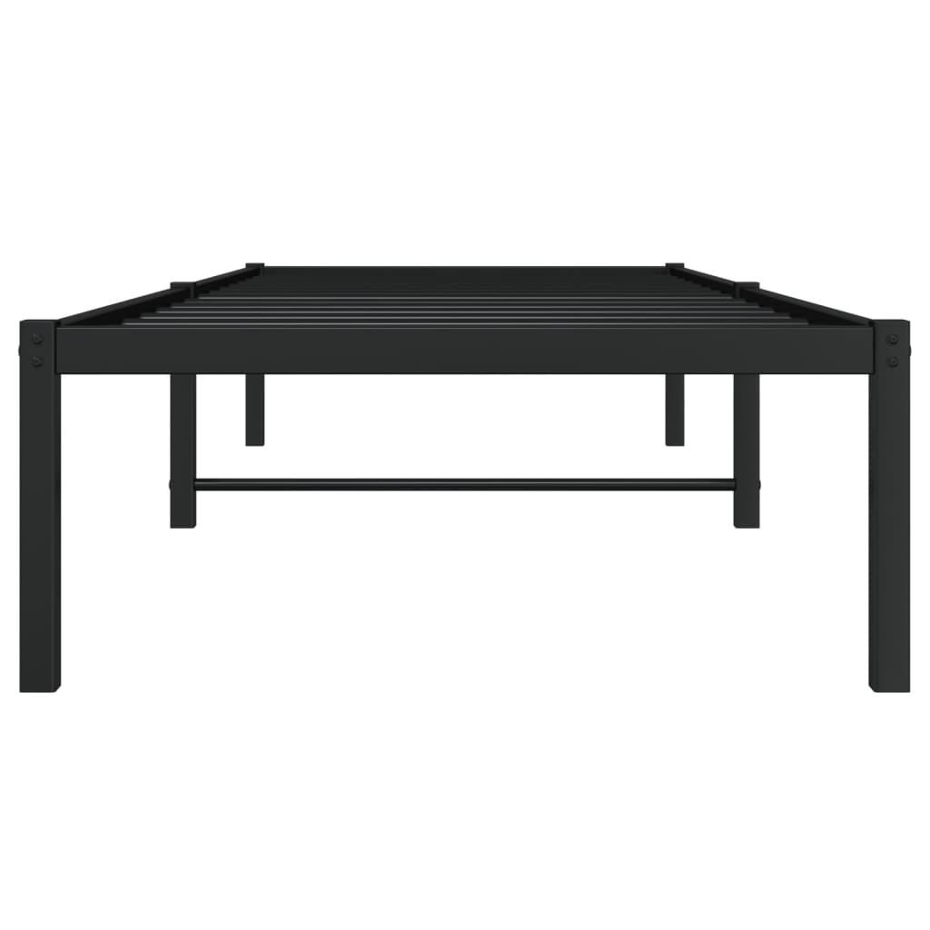 Sengeramme i metall svart 80x200 cm