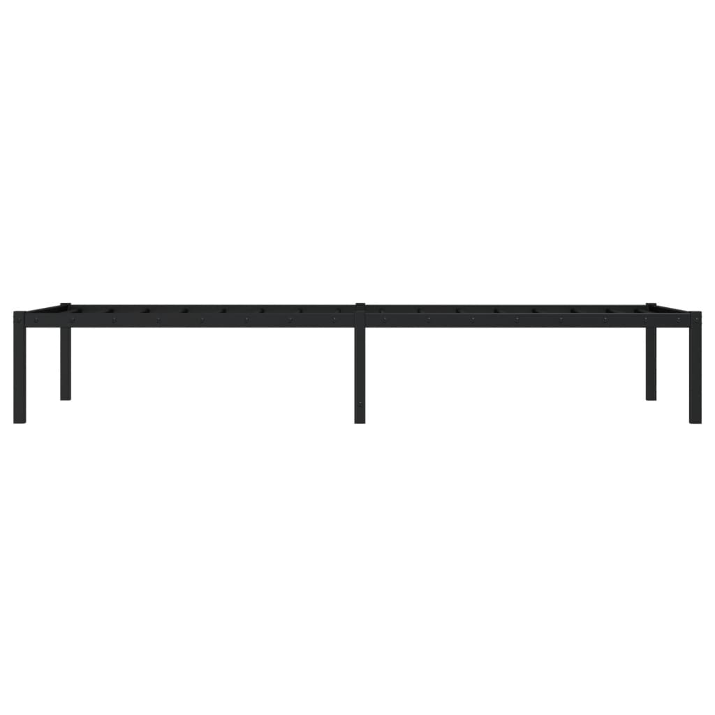 Sengeramme i metall svart 80x200 cm