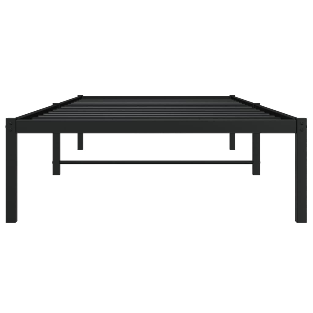 Sengeramme i metall svart 90x190 cm