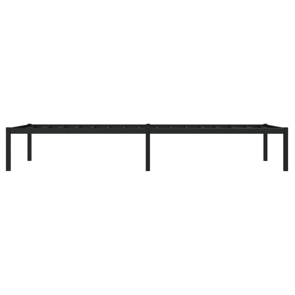 Sengeramme i metall svart 90x190 cm
