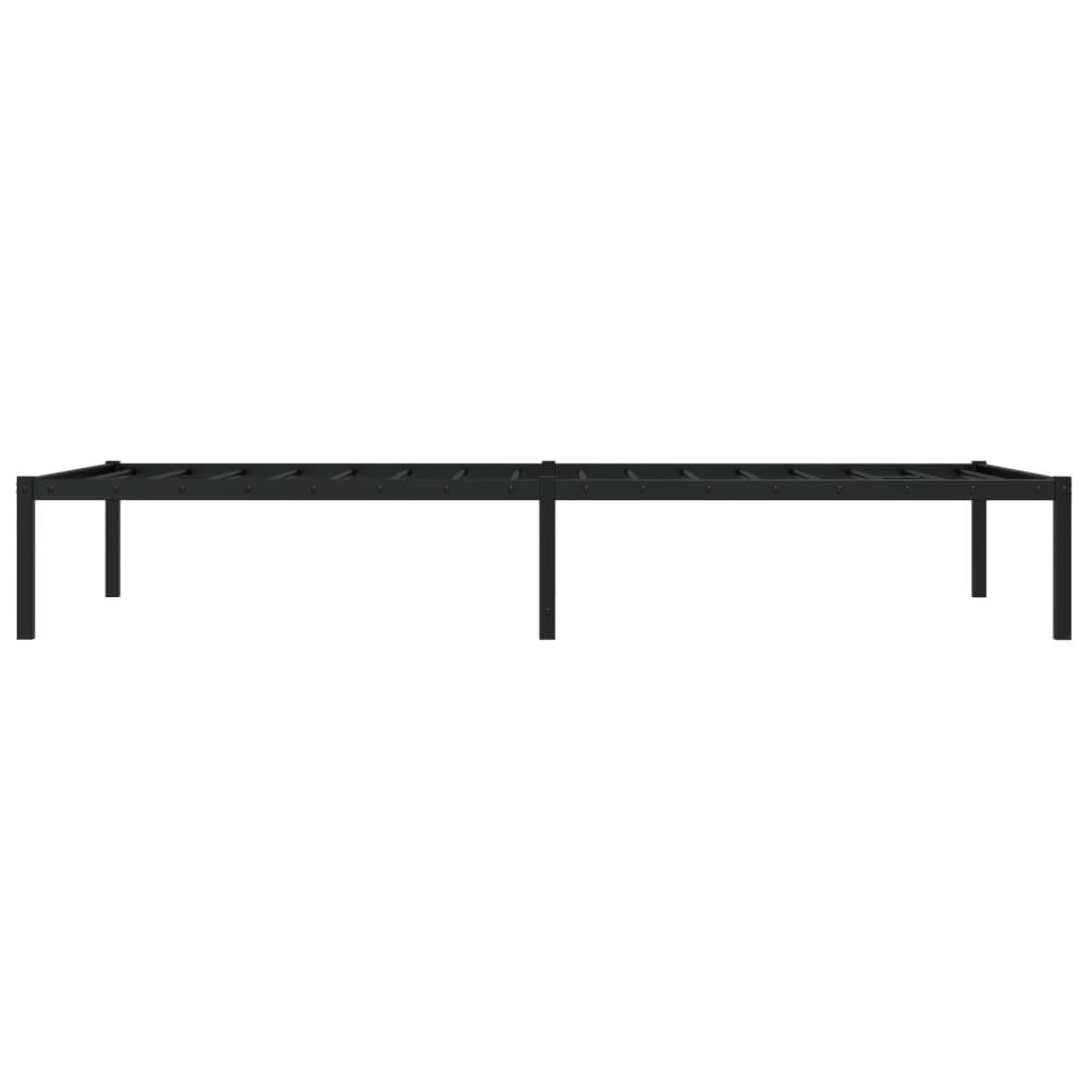 Sengeramme i metall svart 100x200 cm