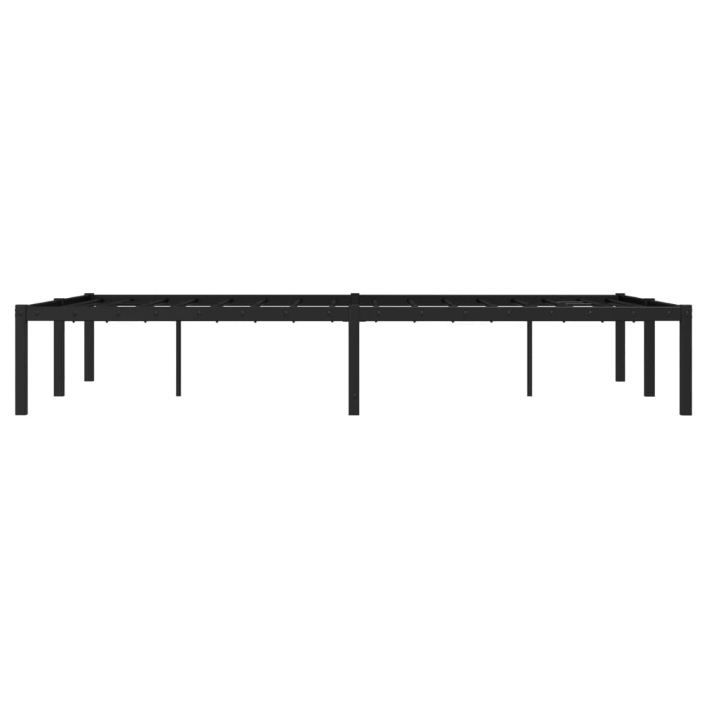 Sengeramme i metall svart 120x190 cm vidaXL