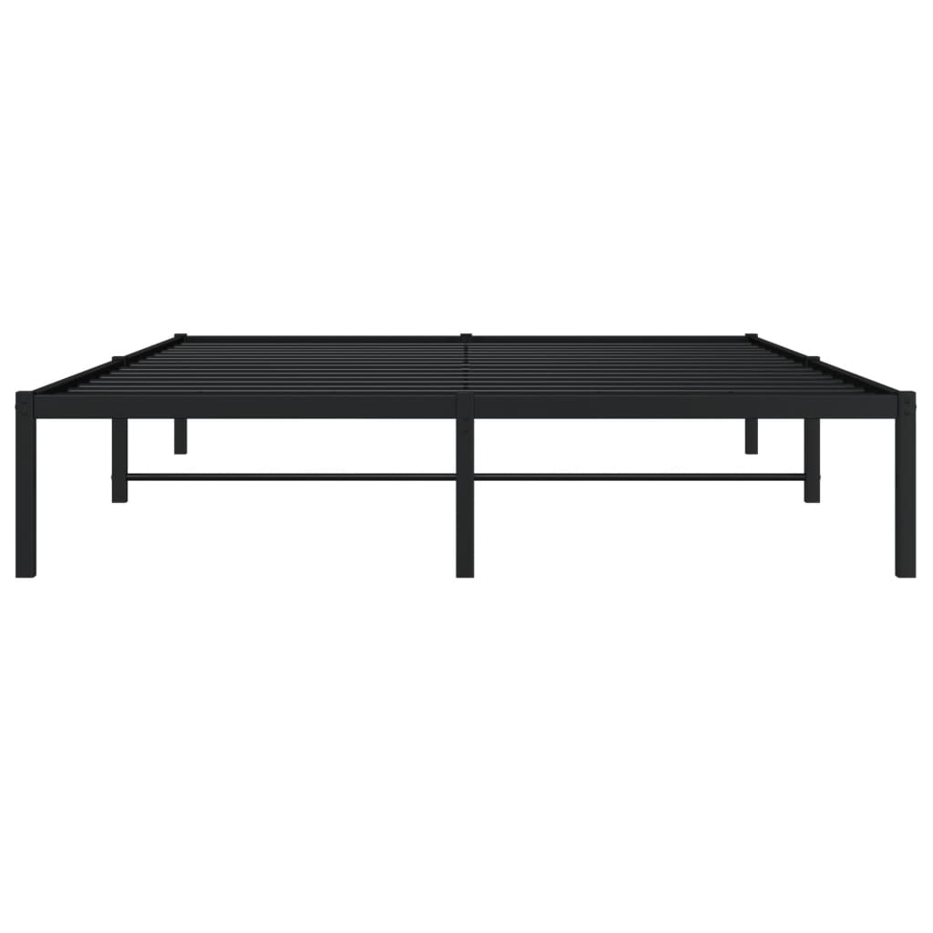 Sengeramme i metall svart 160x200 cm vidaXL