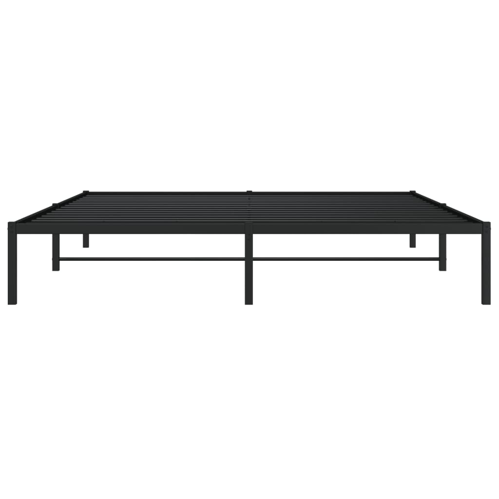 Sengeramme i metall svart 183x213 cm vidaXL