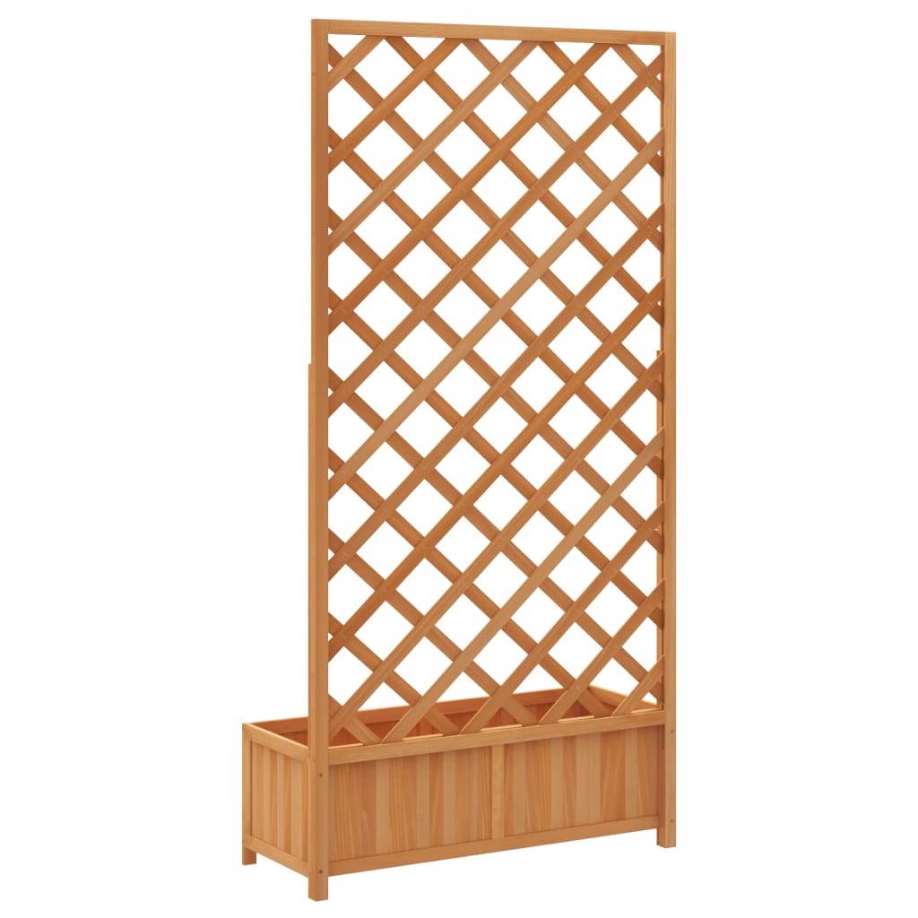 Plantekasse med espalier brun heltre gran