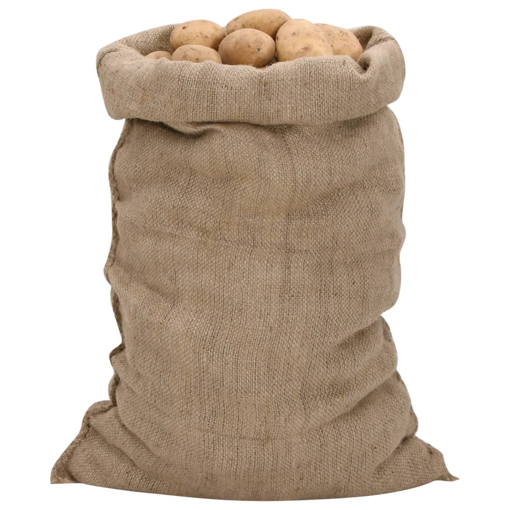 Jutesekker 10 stk 60x105 cm 100% jute 340 gsm