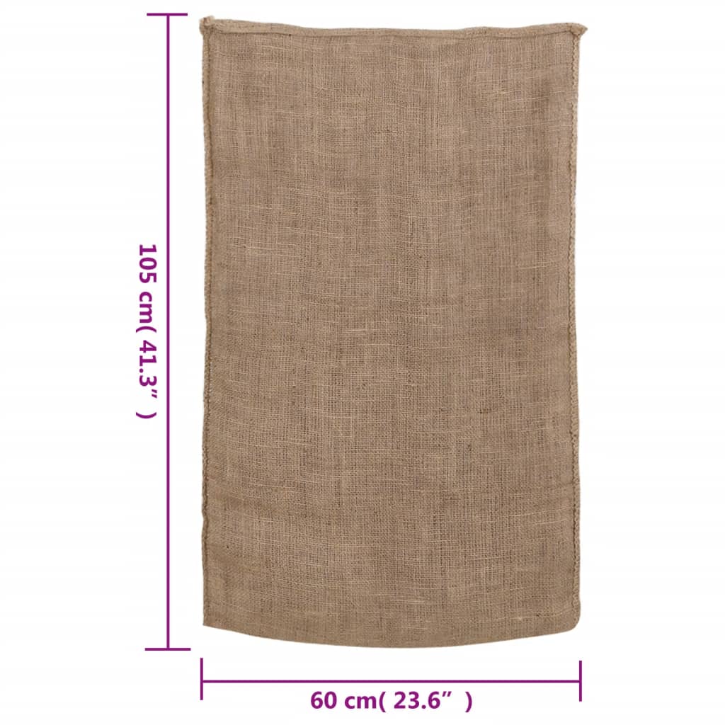 Jutesekker 30 stk 60x105 cm 100% jute 220 gsm