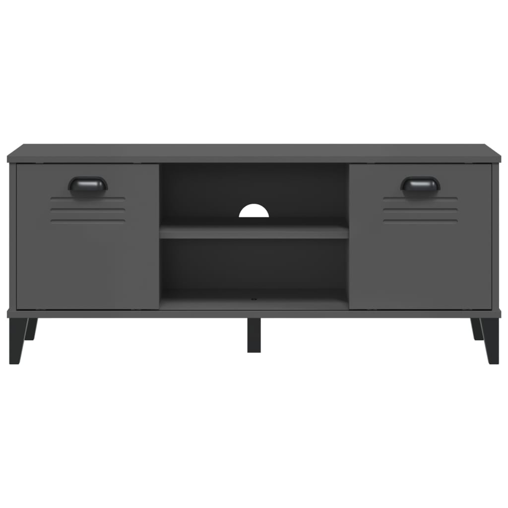 Skobenk VIKEN antrasitt grå 106x35x45 cm konstruert tre