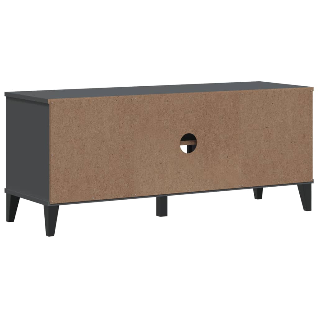 Skobenk VIKEN antrasitt grå 106x35x45 cm konstruert tre