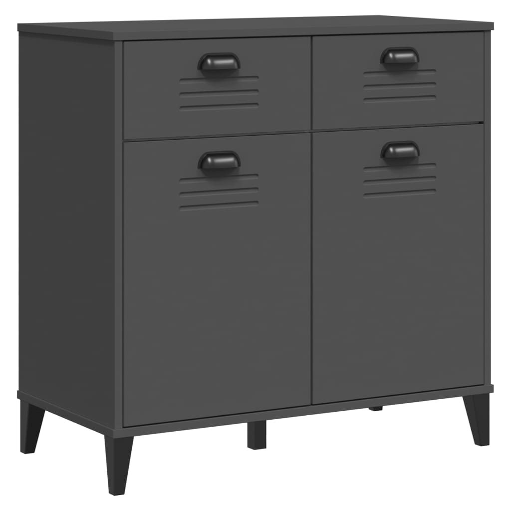 Skjenk VIKEN antrasitt grå 80x40x80 cm konstruert tre