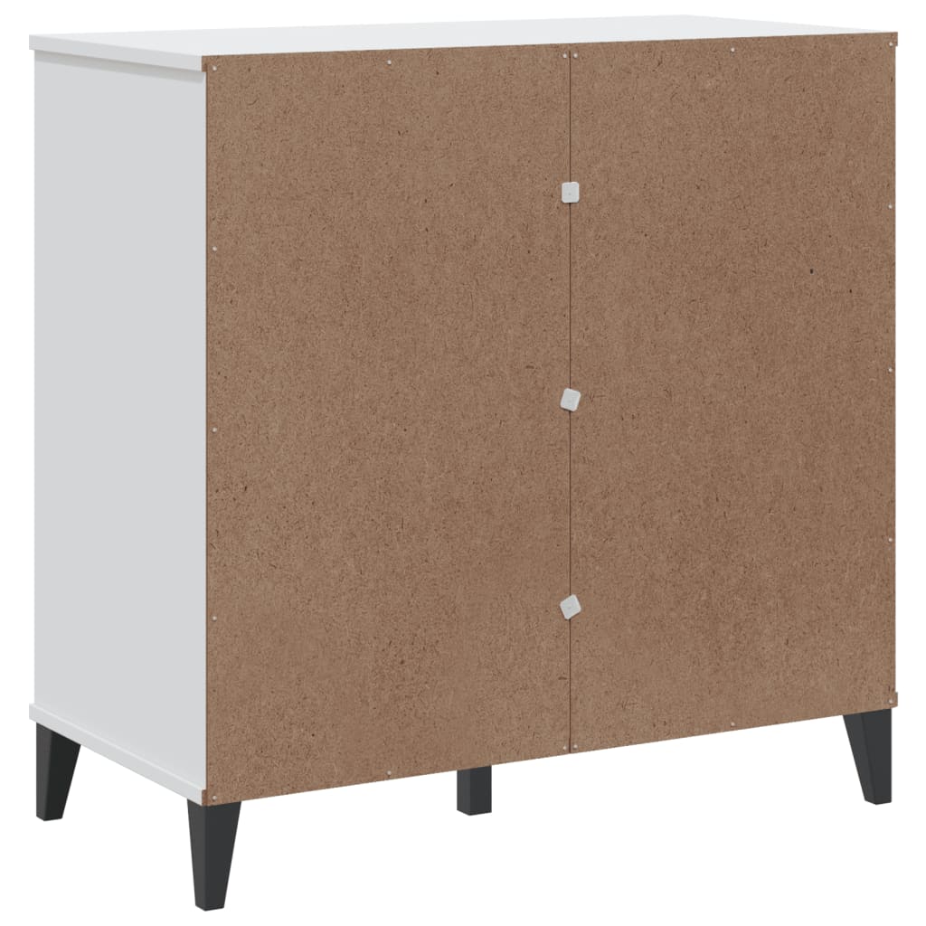Skjenk VIKEN hvit 80x40x80 cm konstruert tre