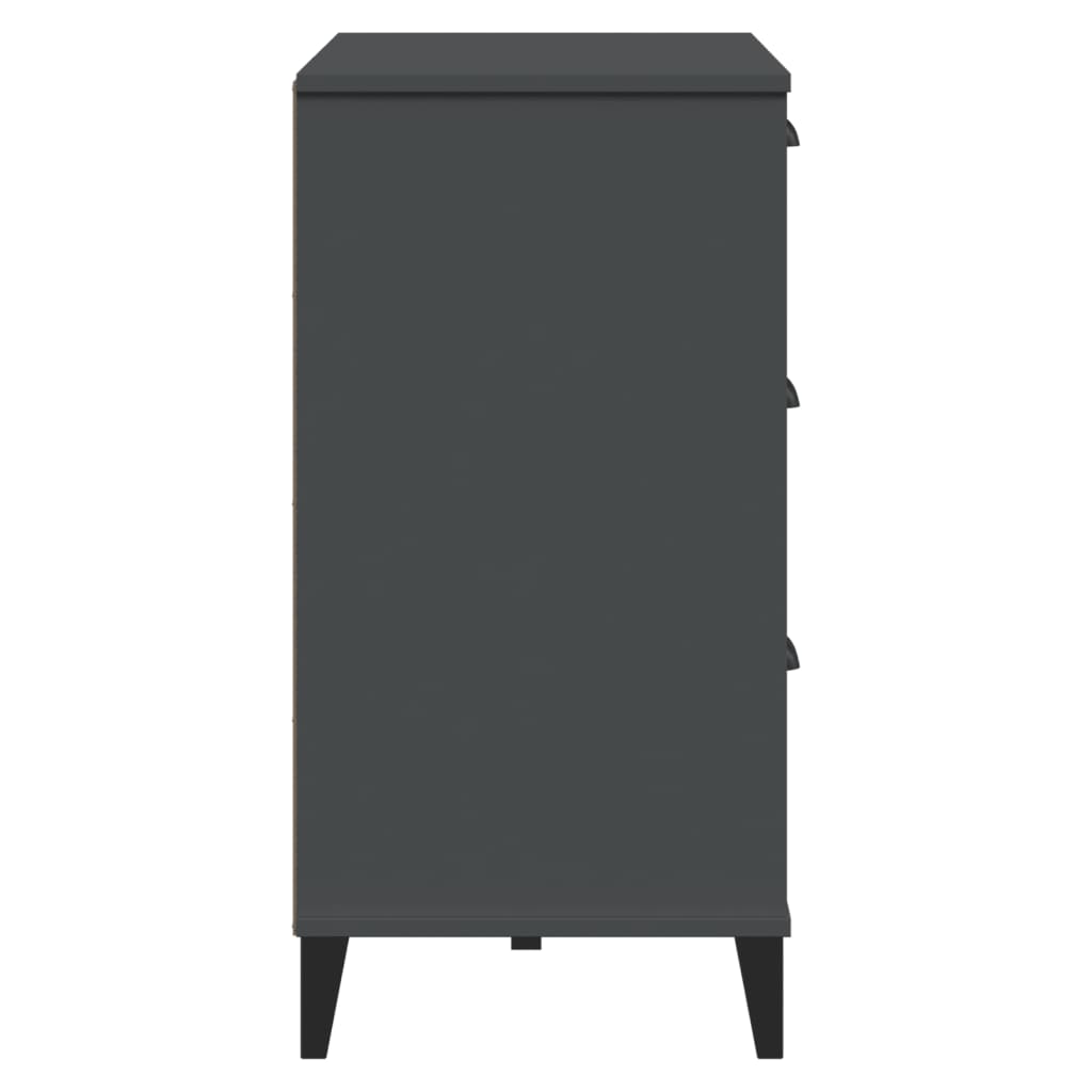 Skjenk VIKEN antrasitt grå 80x40x80 cm konstruert tre
