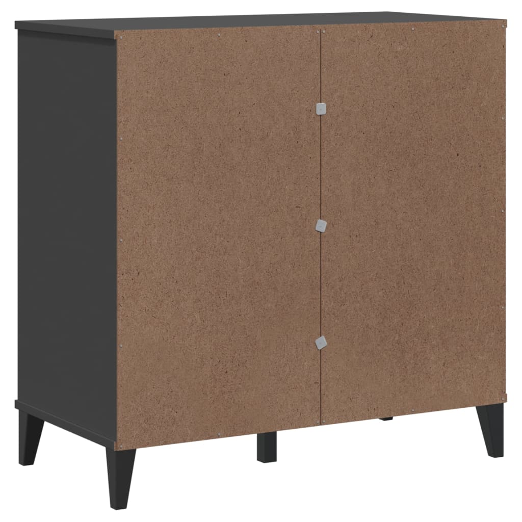 Skjenk VIKEN antrasitt grå 80x40x80 cm konstruert tre