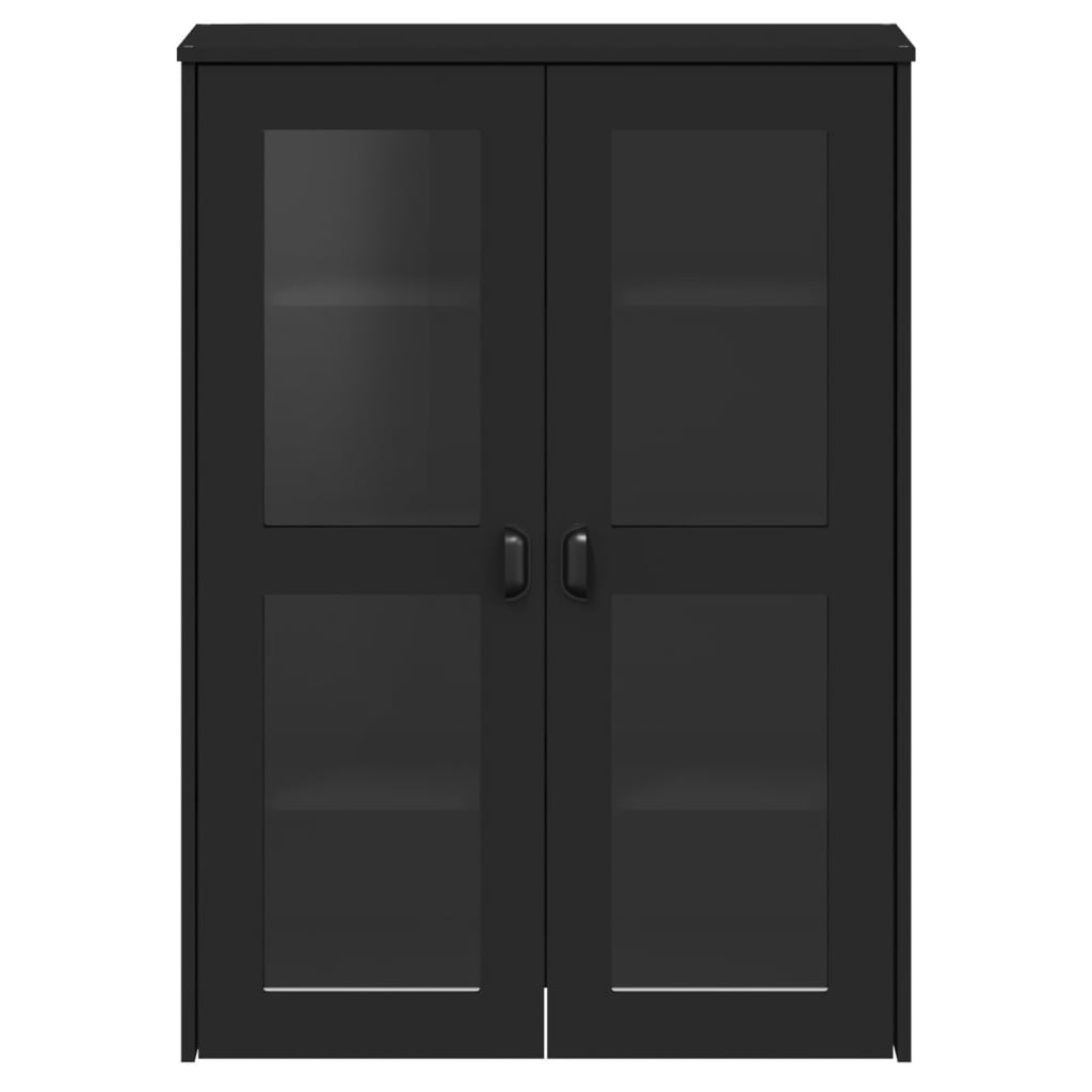 Topp for highboard VIKEN svart heltre furu