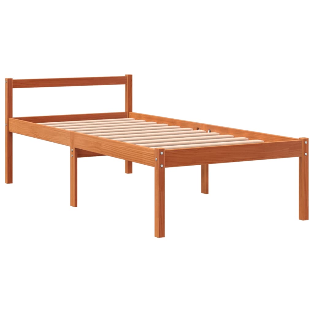 Seniorseng voksbrun 90x190 cm heltre furu