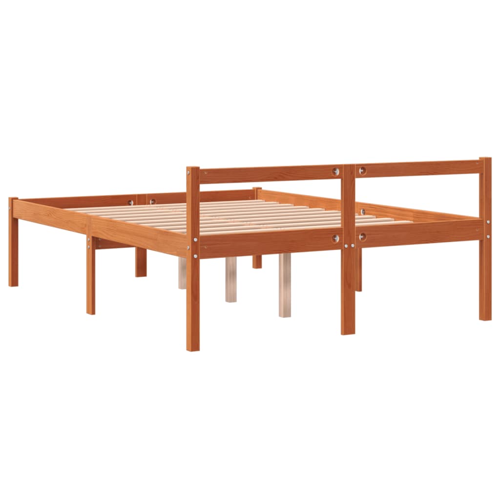 Seniorseng voksbrun 140x200 cm heltre furu