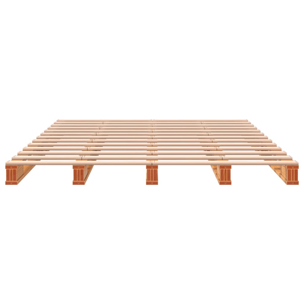 Palleseng voksbrun 140x200 cm heltre furu
