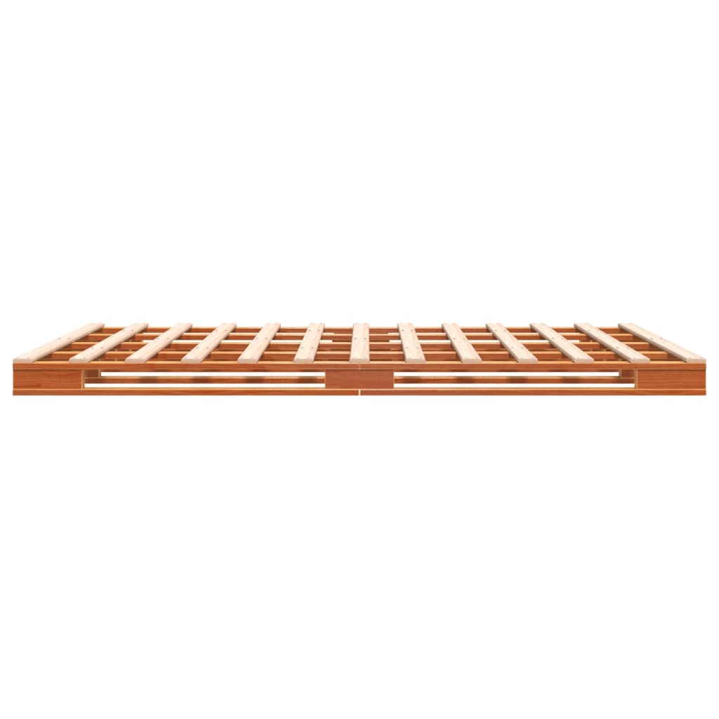 Palleseng voksbrun 140x200 cm heltre furu