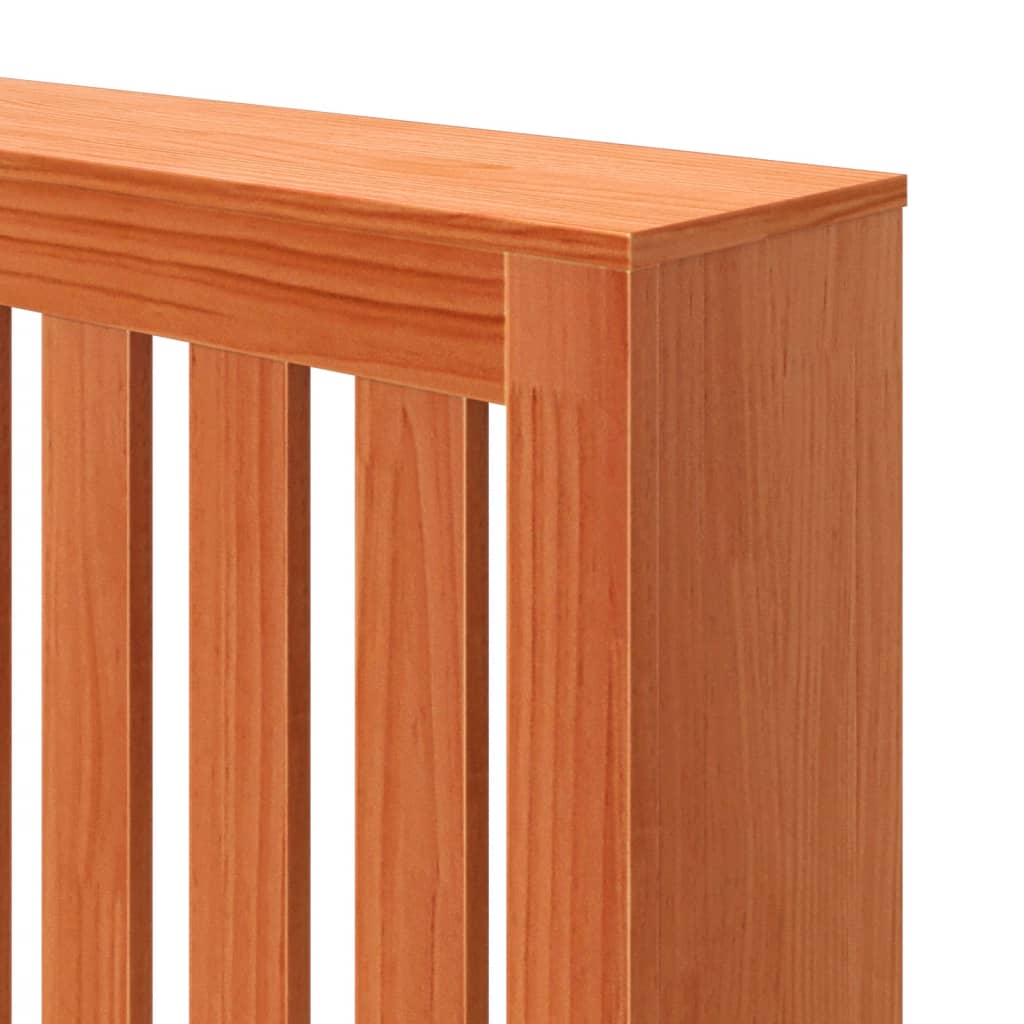 Radiatordeksel voksbrun 108,5x19x84 cm heltre furu