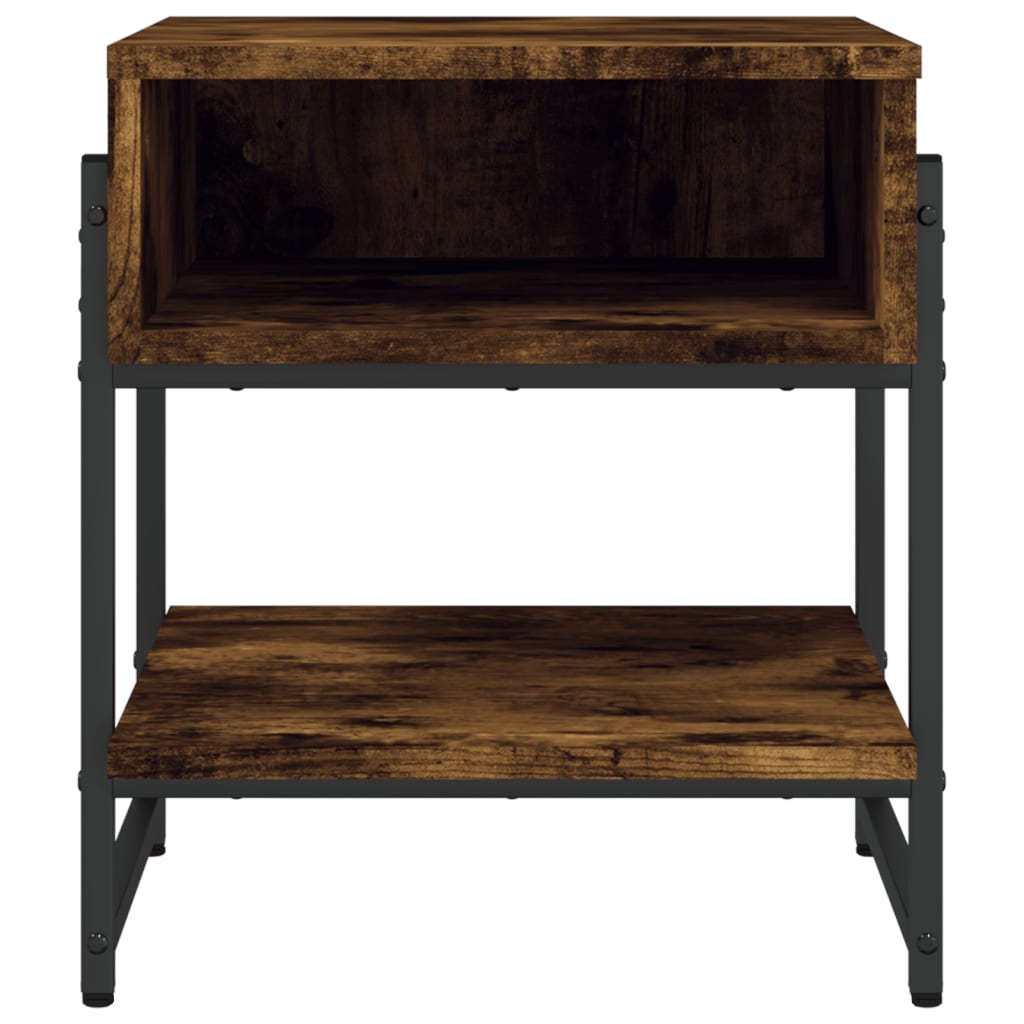 Salongbord røkt eik 40x40x45 cm konstruert tre