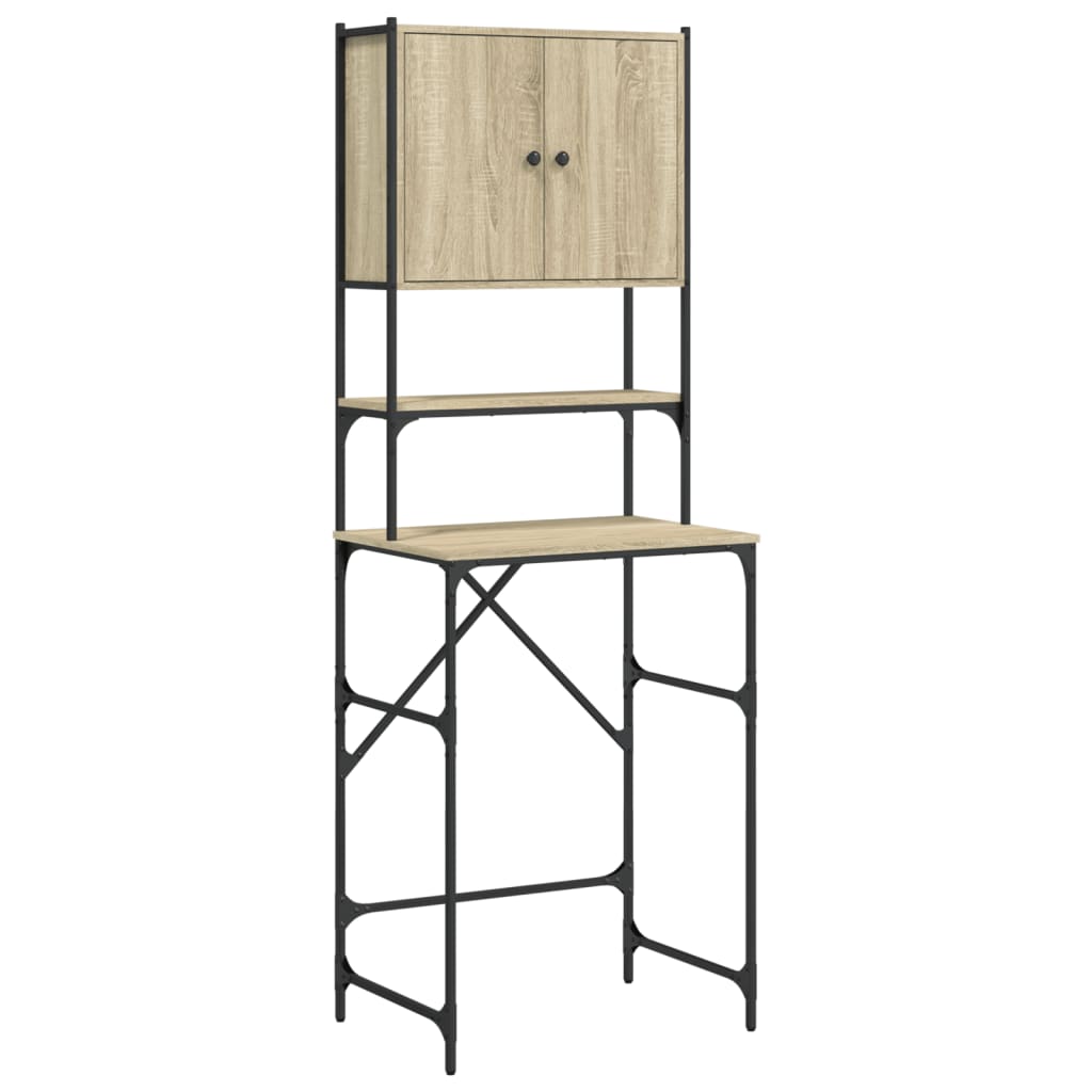 Vaskemaskinskap sonoma eik 68x48,5x194 cm