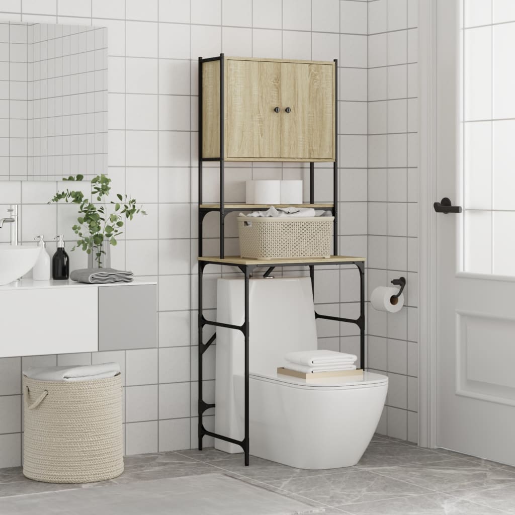 Vaskemaskinskap sonoma eik 68x48,5x194 cm