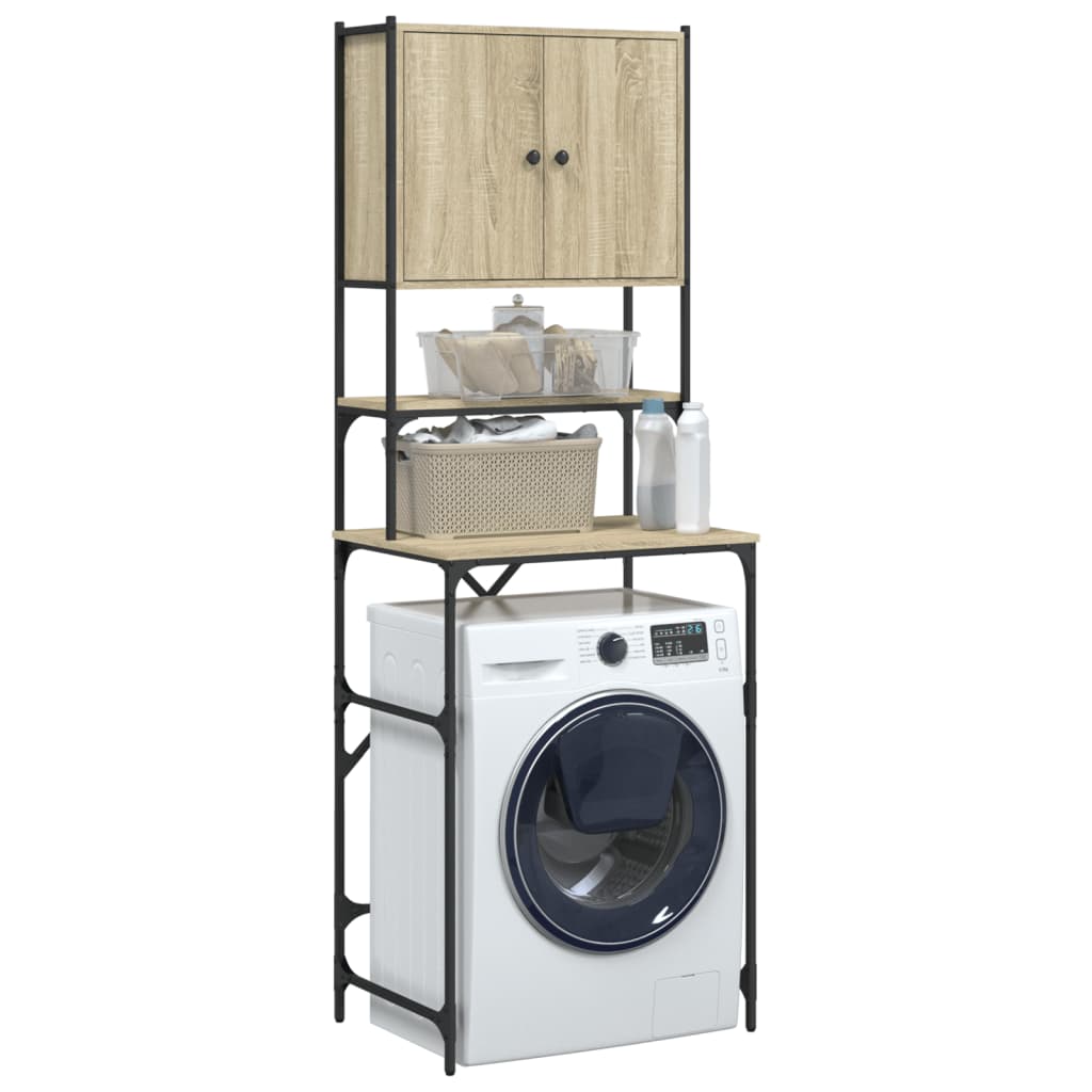 Vaskemaskinskap sonoma eik 68x48,5x194 cm