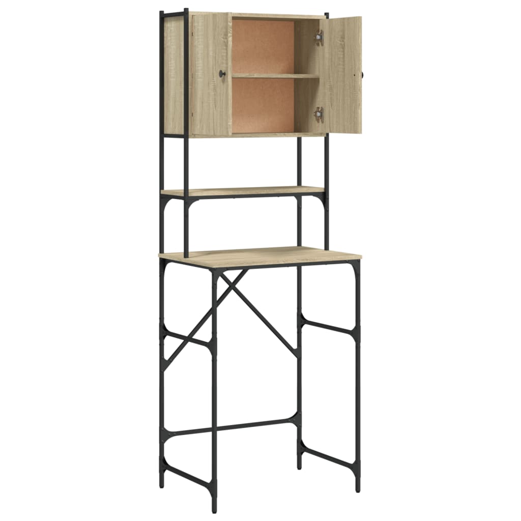 Vaskemaskinskap sonoma eik 68x48,5x194 cm
