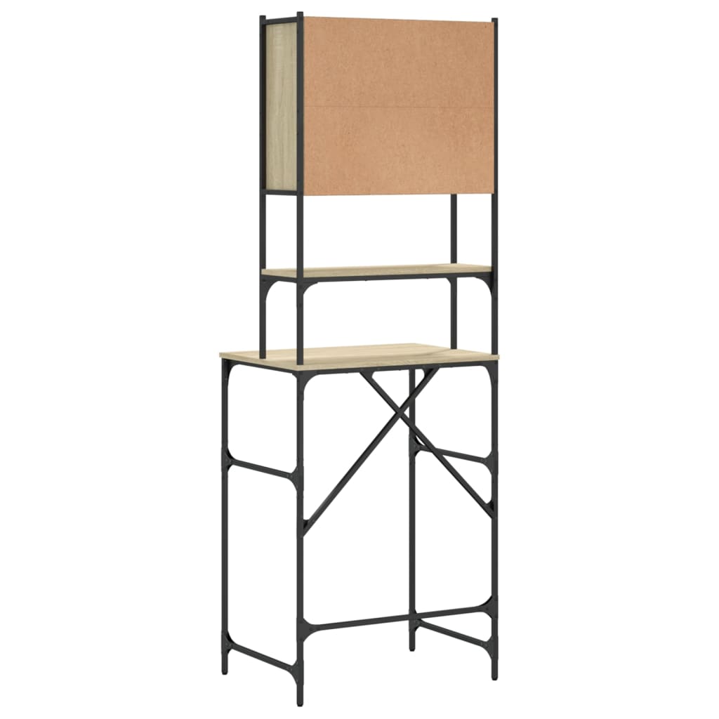 Vaskemaskinskap sonoma eik 68x48,5x194 cm