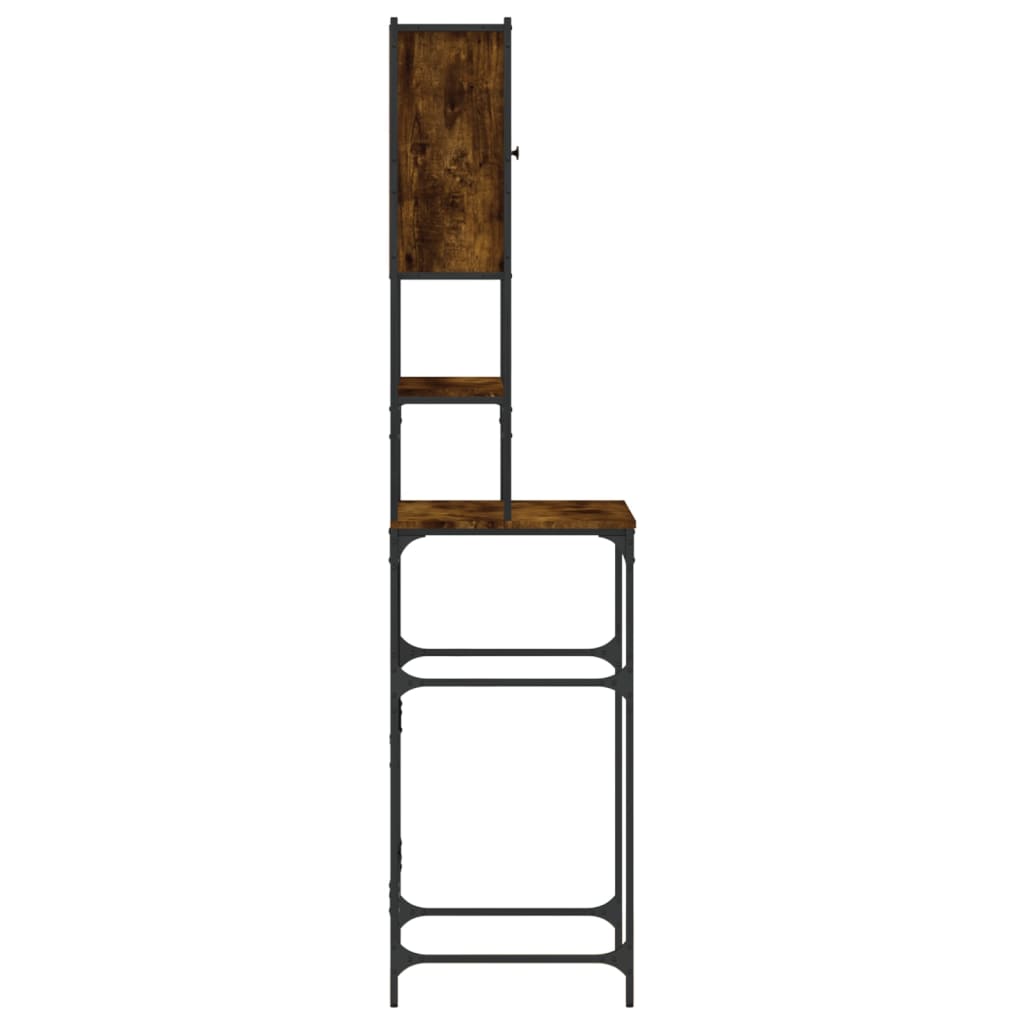Vaskemaskinskap røkt eik 68x48,5x194 cm