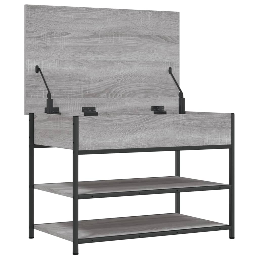 Skoskap grå sonoma 70x42,5x50 cm konstruert tre