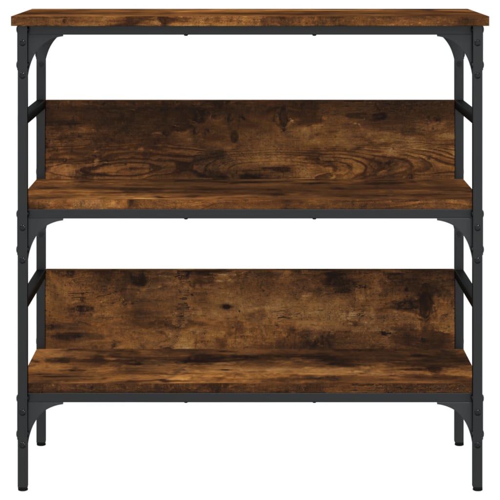 Konsollbord røkt eik 75x32x75 cm konstruert tre