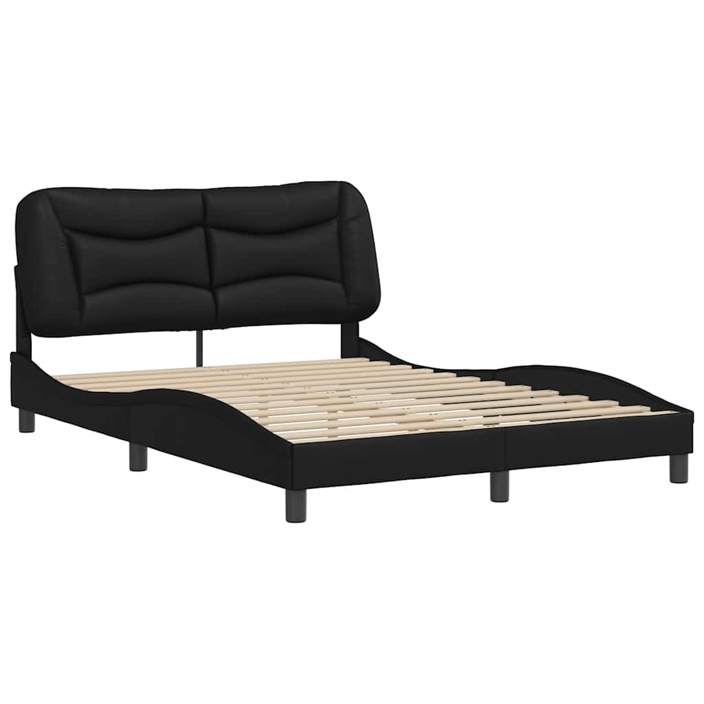 Sengeramme uten madrass Hvar svart 135x190 cm kunstlær