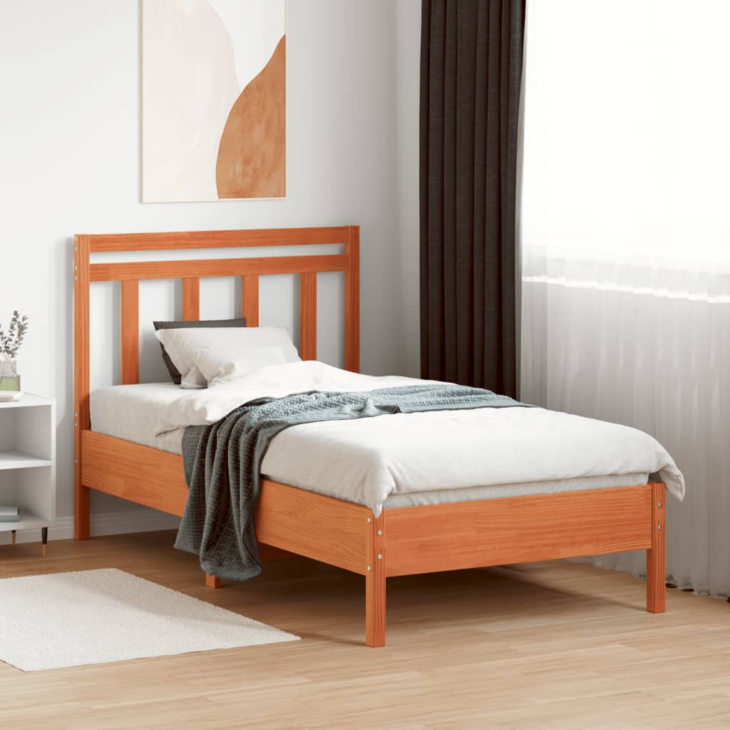 Hodegavl voksbrun 100 cm heltre furu
