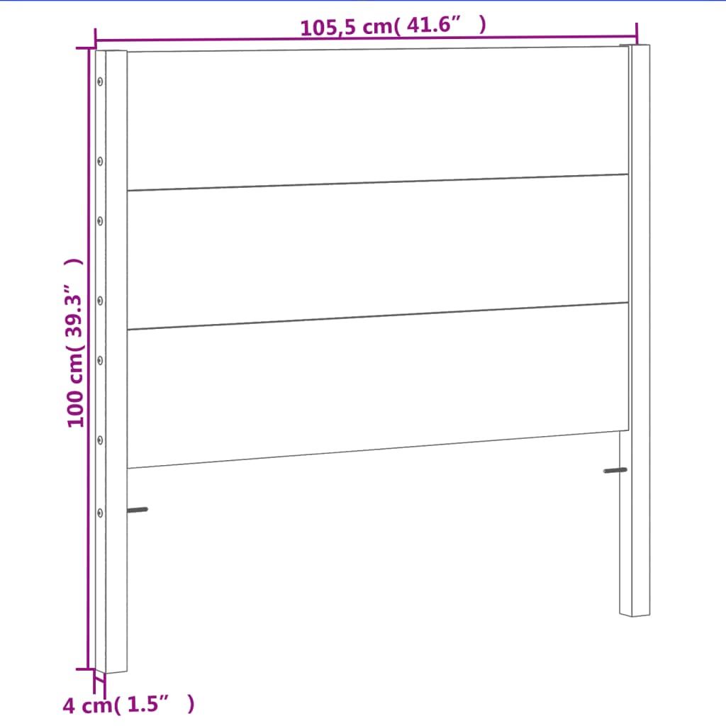 Hodegavl voksbrun 100 cm heltre furu