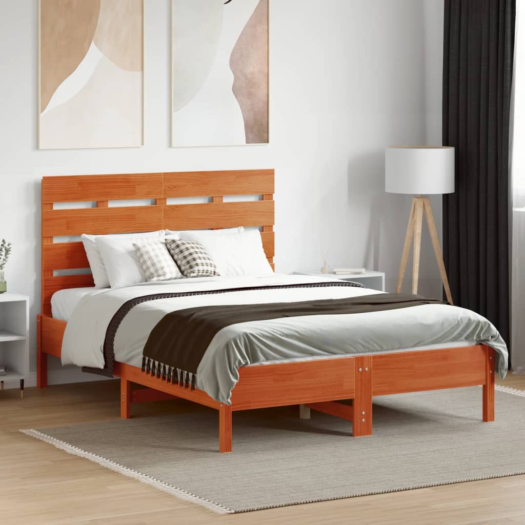 Hodegavl voksbrun 120 cm heltre furu