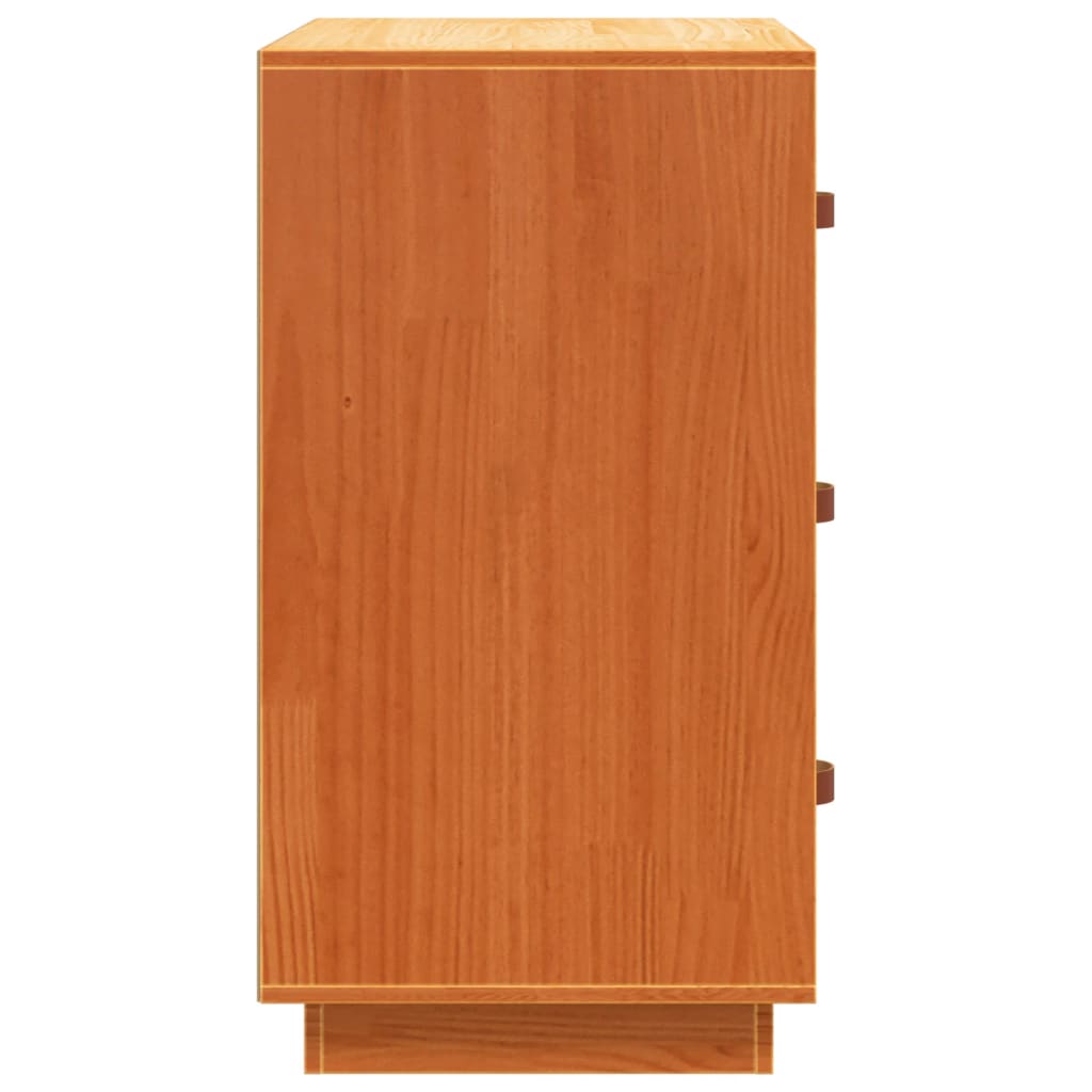 Skjenk voksbrun 80x40x75 cm heltre furu