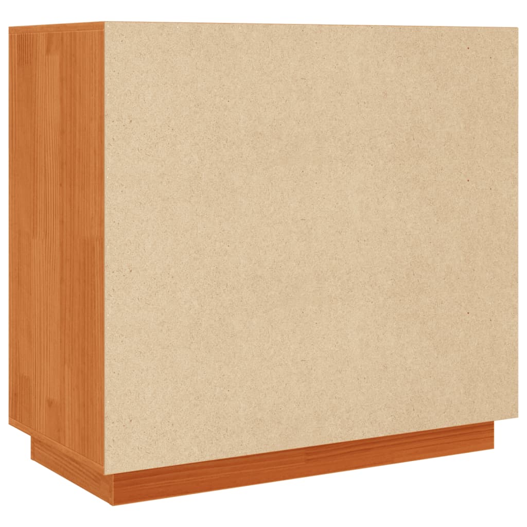 Skjenk voksbrun 80x40x75 cm heltre furu