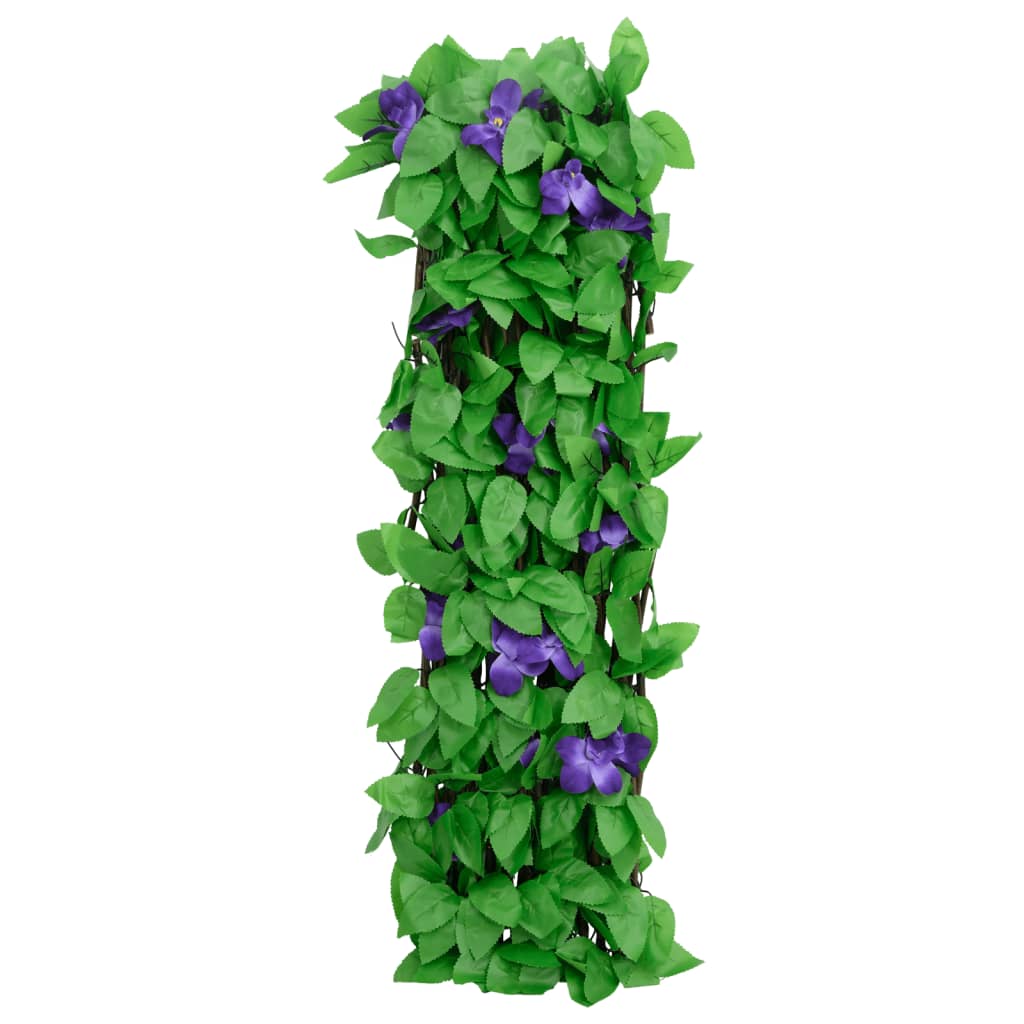 Utvidbart espalier med kunstig eføy 5 stk grønn 180x70 cm
