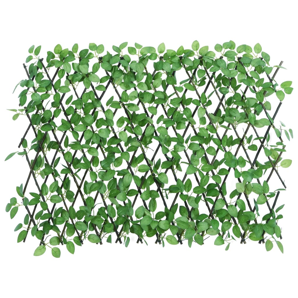 Utvidbart espalier med kunstig eføy grønn 180x65 cm