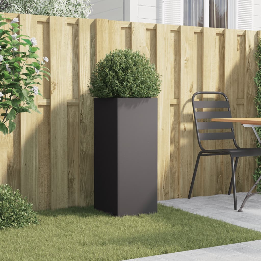 Plantekasse svart 32x29x75 cm stål