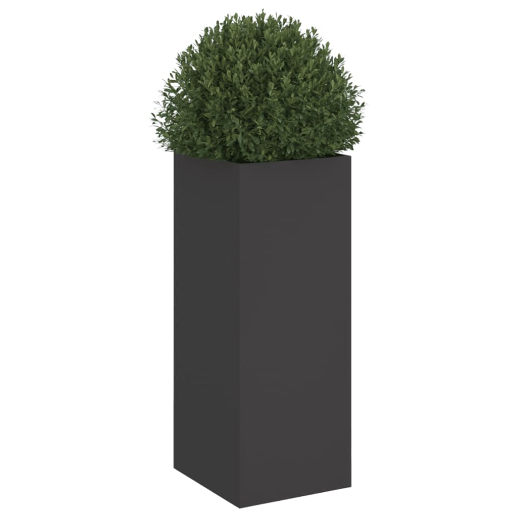 Plantekasse svart 32x29x75 cm stål