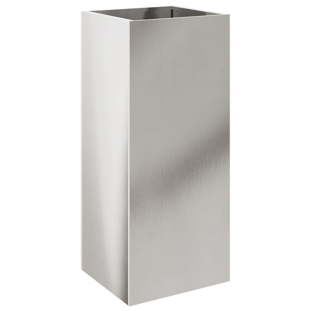 Plantekasse sølv 32x29x75 cm rustfritt stål