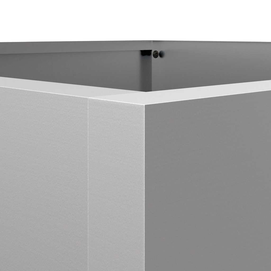 Plantekasse sølv 42x38x75 cm rustfritt stål