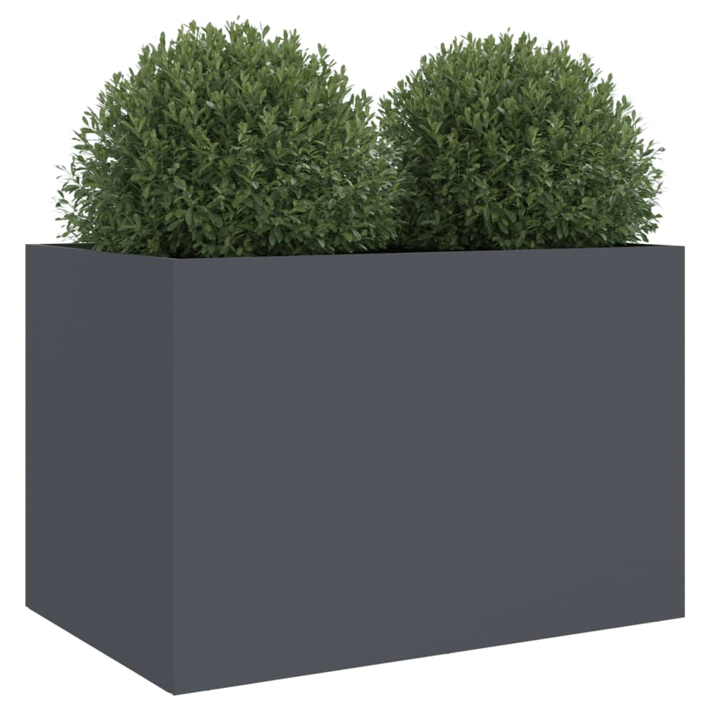 Plantekasse antrasitt 62x40x39 cm stål