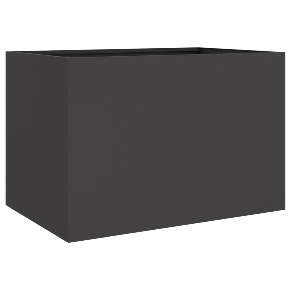 Plantekasse svart 62x47x46 cm stål