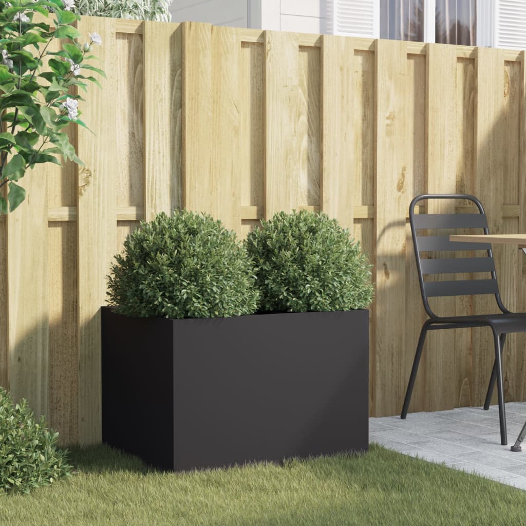 Plantekasse svart 62x47x46 cm stål